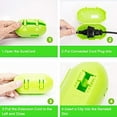 thumbnail image 5 of 2 Pcs Extension Cord Protective Cover for Electric Tools - Green, 5 of 8