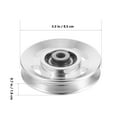 thumbnail image 2 of OFFIGAM Easy Install Aluminum Alloy Pulley Wheel Silver Fitness Equipment Support Pulley, 2 of 8