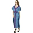thumbnail image 2 of Bimba Women Long Kaftan Maxi Cotton Gown Caftan Night Wear Coverup, 2 of 7