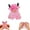 Pink, variant on Gallickan Jelly Bouncy Stretchy Capybara Fidget Toy - Glitter Filled Neon Sensory Squeeze Toy - Yellow, Green,Pink & Blue Gift for Kids, Adults & Office Focus
