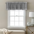 thumbnail image 3 of Pure Dark Grey Kitchen Curtain Valances for Windows Farmhouse Short Curtains, Simple Solid Color Rod Pocket Valance Curtain for Bedroom Cafe Living Room 42"x18", 3 of 8