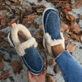 thumbnail image 5 of Miluxas Women's Micro Suede Cozy Memory Foam Winter Slippers with Fuzzy Faux Fur Collar Indoor Outdoor, 5 of 6