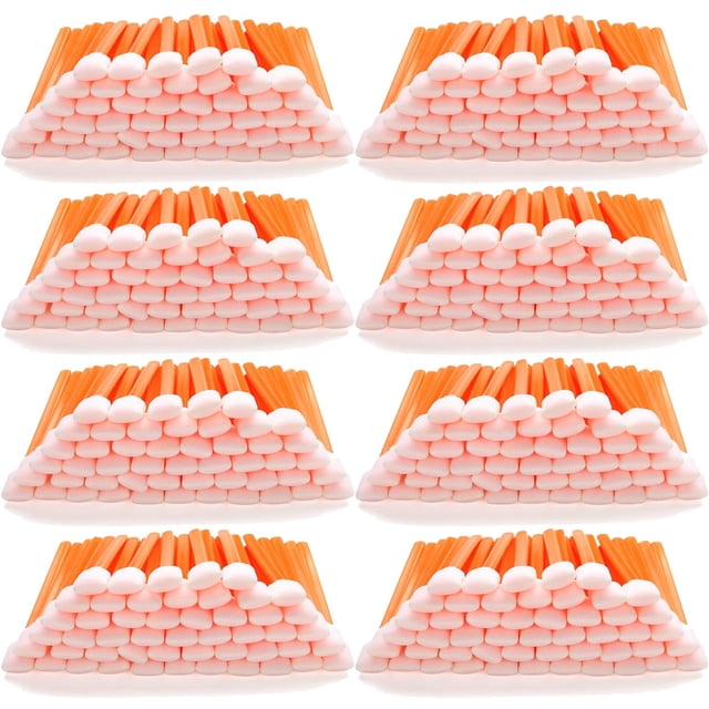 AAwipes Foam Cleaning Swabs (400 pcs, 5.25") - Lint Free Foam Tip Swab Cleanroom Sponge Stick Detailing Lab Swabs for Camera, Inkjet Printer, Optical Lens, Optical Equipment (C714C)
