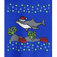thumbnail image 3 of Old Glory Womens Ugly Christmas Sweater Shark Santa Hat Long Sleeve T Shirt, 3 of 4