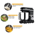 thumbnail image 6 of Stand Mixer, 7.5QT 10-Speed Tilt-Head Electric Low Noise Stand Mixer, 3-in-1 Kitchen Mixer with Dough Hook, Whisk, Beater and Splash-Proof Cover, Food Mixer for Daily Use,Black, 6 of 6