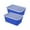 Blue, variant on Storex Small Cubby Bin, with Cover, Classroom Purple, Pack of 2