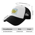 thumbnail image 6 of PAYOHTO Kids USA Map Cartoon Animal Baseball Hat Back Adjustable Mesh Breathable Hats Black Trucker Cap Outdoor Fishing Sun Caps for Boys or Girls ages 4-10, 6 of 9