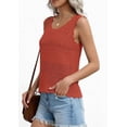 thumbnail image 5 of PRETTYGARDEN Womens Crochet Tank Tops Summer Spring Boho Sleeveless Cute Knit Sweater Vest Trendy Beach Vacation Clothes, 5 of 11