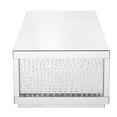 thumbnail image 4 of Elegant Decor Modern 48" Clear Crystal Mirrored Accent Coffee Table, 4 of 9