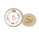 thumbnail image 1 of Broche de oro metálico circular Feliz Pascua religión Festival, 1 of 3