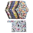 thumbnail image 1 of 8Pcs Washable Sanitary Pads Reusable Menstrual Pads Bamboo Charcoal Fiber Nursing Mat Sanitary Towels Napkins (7Pcs Sanitary Pads and 1Pc Bag), 1 of 3