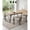 White, variant on Boucle Dining Chair Set of 4 Corduroy Upholstered Dining Room Chairs Kitchen Chairs with Metal Legs Mid Century Modern Chair for Dining Room, Kitchen (White, 4)