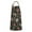 Brown Mushroom Flower, variant on Brown Mushroom Flower Black Pattern Apron-Garden Aprons for Women with Pockets-Cotton Linen Waterproof Kitchen Cooking Gardening Aprons Adjustable for Kitchen,Cooking,BBQ and Salon 33x27 Inch