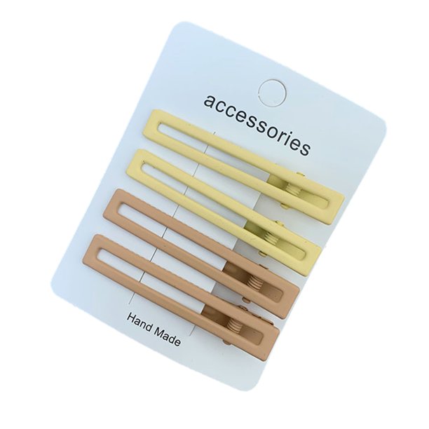 horquillas para el cabello con textura mate, diseño rectangular ondulado, pinzas para el cabello con dientes ajustados para una sujeción fuerte. Accesorios para el cabello de uso diario.