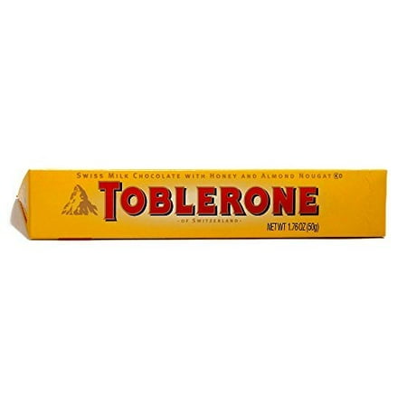 Retro Chocolate - Small Toblerone Milk Chocolate Bar 1.76 oz each (3 Items Per Order)