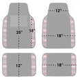 thumbnail image 4 of FH Group Mesa11 Universal Fit Premium Carpet Car Floor Mats Front & Rear - Pink Full Set, 4 of 5