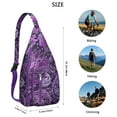 thumbnail image 3 of Artistic Paisley Pattern Crossbody Bag Boho Chic Sling Backpack with USB Charging Port for Travelers, 3 of 4