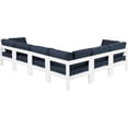 thumbnail image 3 of Meridian Furniture Nizuc Sectionnel Modulaire de Patio Extérieur Bleu Marine, 3 of 9