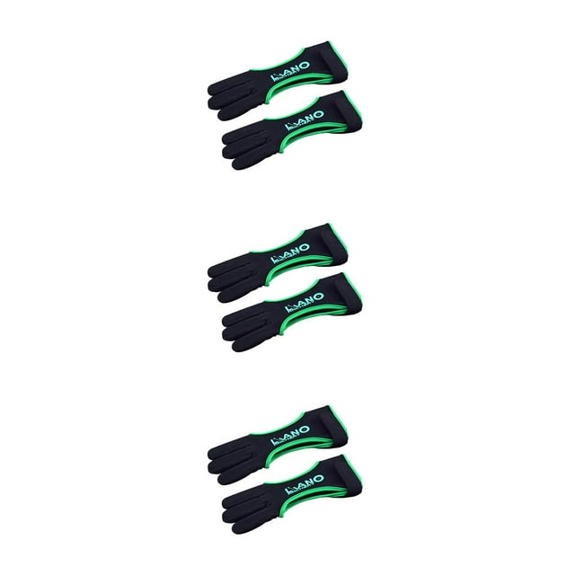 fastboy Archery Finger Guard Professional Adjustable Decorative Useful Three-finger Glove Convenient Practical Gloves Green L 3Set