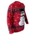 thumbnail image 4 of Ugly Suéter George Talla G con Bordados Navideños Muñeco de Nieve Rojo, 4 of 4