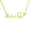 Gold, variant on Custom Stainless Steel Big Heart Pendant Necklace Gold Chain Personalized Name Necklaces Choker Jewelry Necklaces for Women
