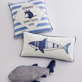thumbnail image 2 of Levtex Home - Sammy Shark - Kids Decorative Pillow (12x24in.) - Embroidered - White, Blue, and Navy, 2 of 3