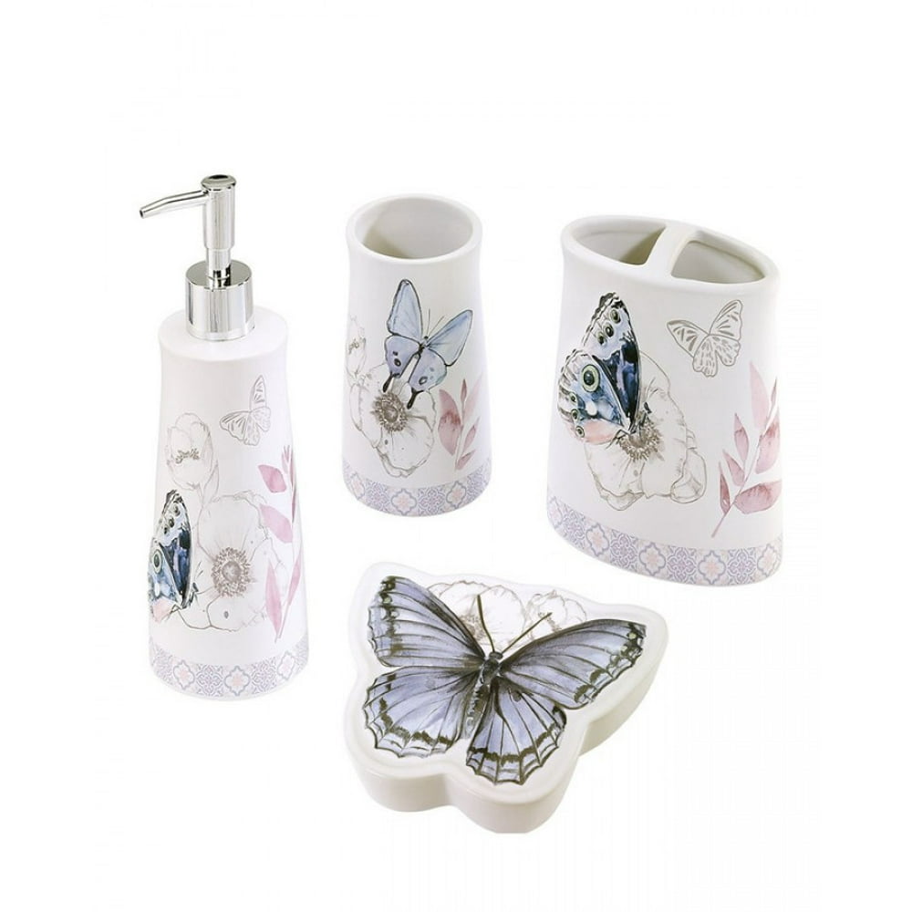 Avanti In the Garden 4 Pc Bath Accessory Set