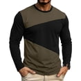 thumbnail image 2 of WAENQINLA Men Lightweight Long Sleeve Tees Crew Neck Color Block Slim Fit Tshirts Moisture Wicking Breathable Casual Pullover Tops S-2XL, 2 of 5