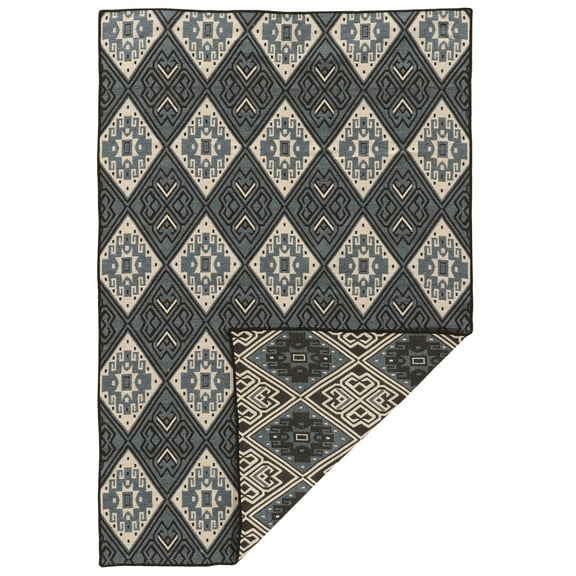 Linon Home Décor Salonika Area Rug Collection, Gray and Ivory, 5' x 8'