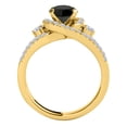 thumbnail image 3 of Aonejewelry 2 Ct. Ttw Black Diamond Bridal Set In 14k Solid Yellow Gold, 3 of 4