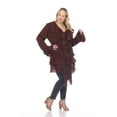 thumbnail image 6 of Simply Couture Women's Knitted Lace Ruffle Bell Sleeve Solid Long Cardigan, 6 of 6