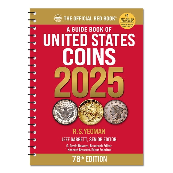 Pre-Owned A Guide Book of United States Coins 2025: 78th Edition: The Official Red Book (Spiral-bound) 0794850588 9780794850586