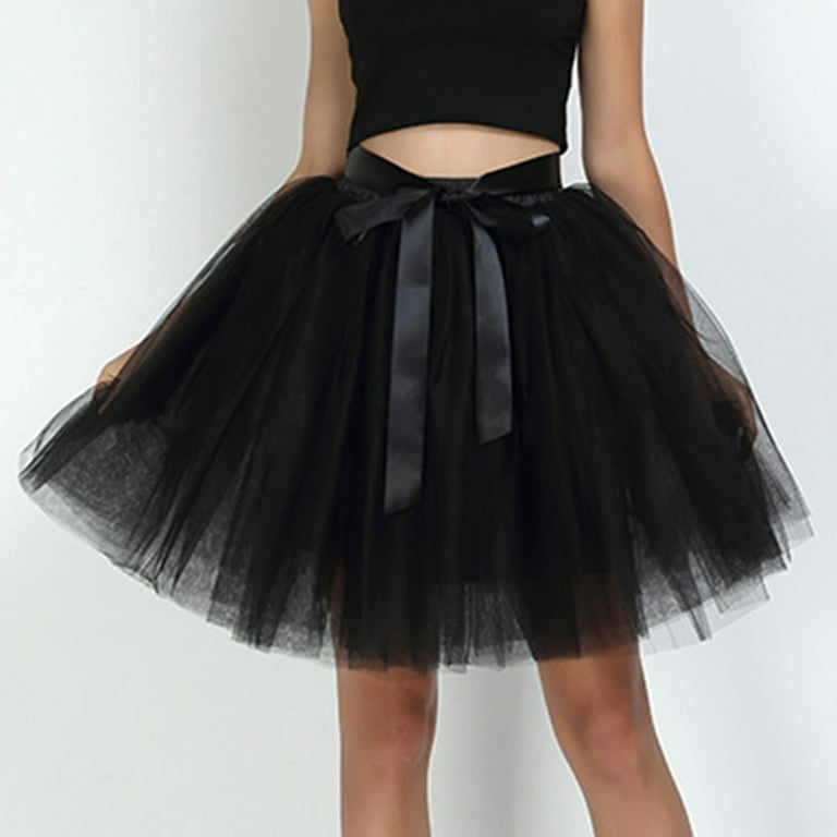 Satin black ballet clearance skirt