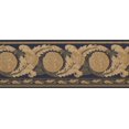 thumbnail image 2 of Beautiful Gold on Black Modern Damask Wide Wallpaper Border Retro Design, Roll 15' x 9'', 2 of 3