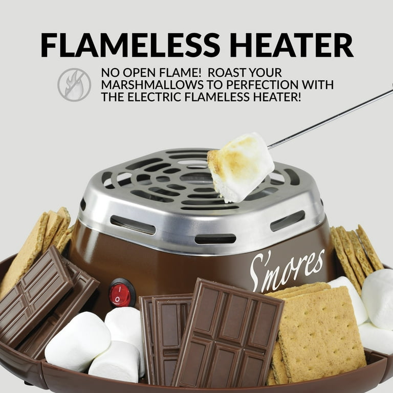 (未使用･未開封品)　Nostalgia SMM200 Electric S'mores Maker by Nostalgia f4u0baa Nostalgia SMM200 Indoor Electric Stainless Steel S'mores