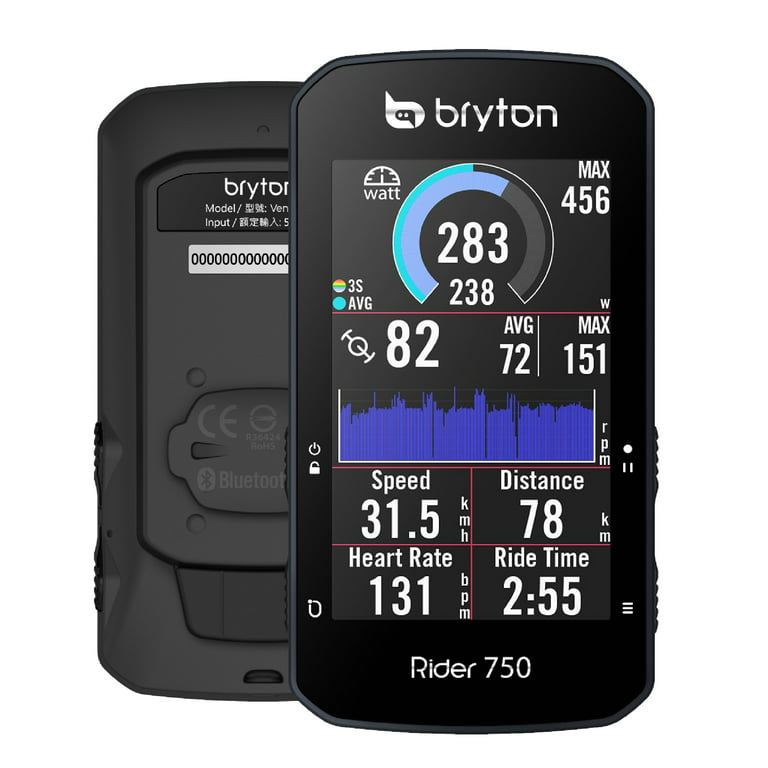 Bryton Rider 750E GPS Cycling Bike Computer Incl. Device & Sport