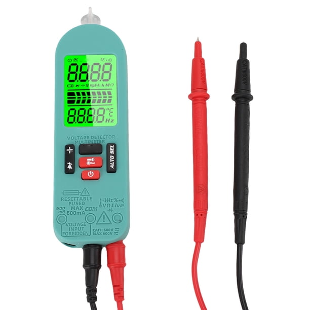 Volt Ohm Amp Meter, Carga De Batería De Li Multímetro Digital Cubierta Protectora De Silicona Conmutación Automática De Función Manual Para La Industria