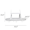 thumbnail image 2 of Elegant Designs PR1000-WHT Cuisine Downlights 2 Rack Pot Lumière, Blanc, 2 of 2