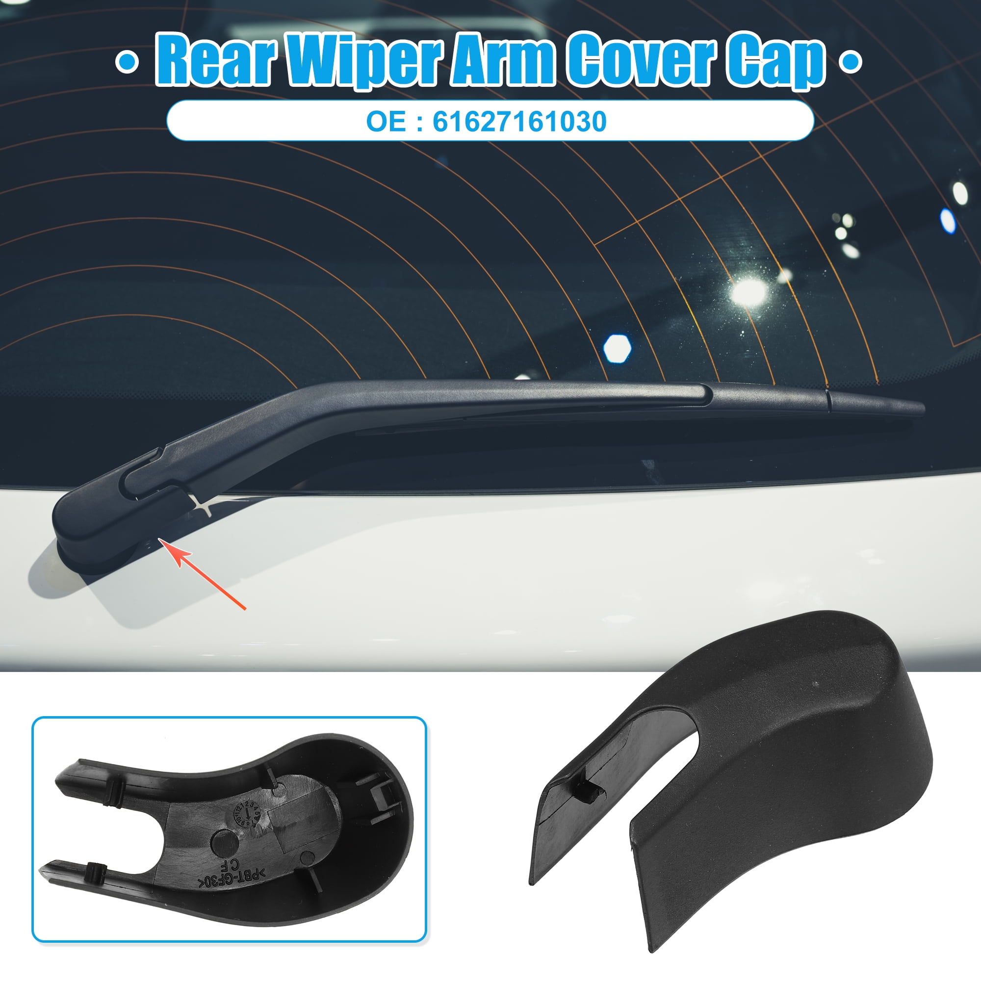 Unique Bargains Rear Wiper Arm Nut Cover Cap for BMW X5 1-Pack Black