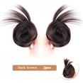 thumbnail image 2 of Extensions de Cheveux Synthétiques Raides Chignon Postiche Pince à Cheveux Queue de Cheval, 2 of 6