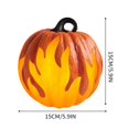 thumbnail image 2 of Halloween Pumpkin Lights, 9 Inch Fall Thanksgiving Pumpkin Light Decorations Pumpkin Prop,Halloween Tabletop Decorations Props for Indoor Outdoor Decor (C), 2 of 5