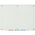 thumbnail image 1 of Audio-Visual Direct Clear Glass Dry-Erase Board Set - 90 cm x 120 cm - Includes Hardware &amp; Marker Tray (Non-Magnetic), 1 of 6