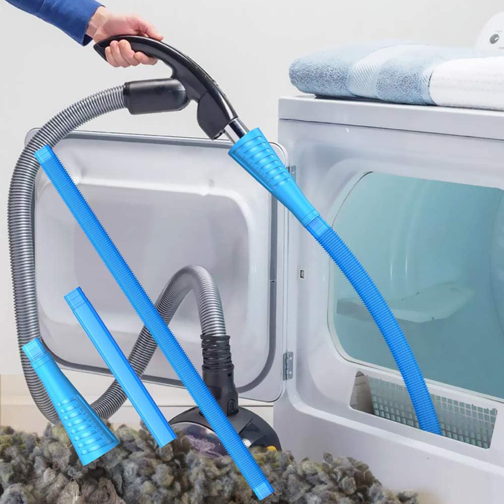 Dryer Vent Cleaner Kit Vacuum Hose Attachment Brush Lint Remover 