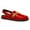 Red, variant on YDN Women Round Toe Chains Slingback Flats Elastic Strap Heeled Loafers Casual Daily Dress Walking Shoes Size 7 Fuchsia