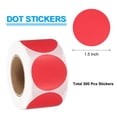 thumbnail image 2 of Uxcell 500Pcs Round Thermal Label Stickers, 1.5 inch Circle Direct Thermal Sticker Label Red, 2 of 6
