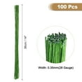 thumbnail image 2 of 100 piezas de tallos de alambre floral verde claro doblables de 0.35mm 28 Gauge para flores artificiales, 2 of 5