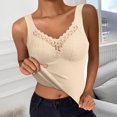thumbnail image 3 of Tank Tops for Women Shapewear Tank Tops Sleeveless Lace Camisole Thermal Underwear Tummy Tank Tops with Built in Bra, 3 of 5
