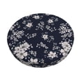thumbnail image 2 of Lsque Retro Flower Round Bar chair cushion covers Velvet Fabric Premium Comfort Protects from Scratches and Stains for 14-17 Inch Chair- 13 inch, 2 of 7