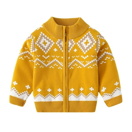 

Elaydool Children s Knit Cardigan Jacket Casual Outerwear Fashion Sweater