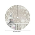 thumbnail image 3 of Xmas Tree Skirt, Holiday Plush Tree Skirt 35-Inch with Snowflake Pattern, Christmas Decoration for Home and Parties Style B, 3 of 7